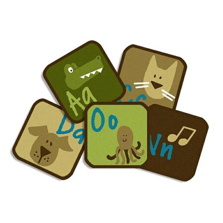 Carpets For Kids Learning Blocks Kit - Nature Rug 37726